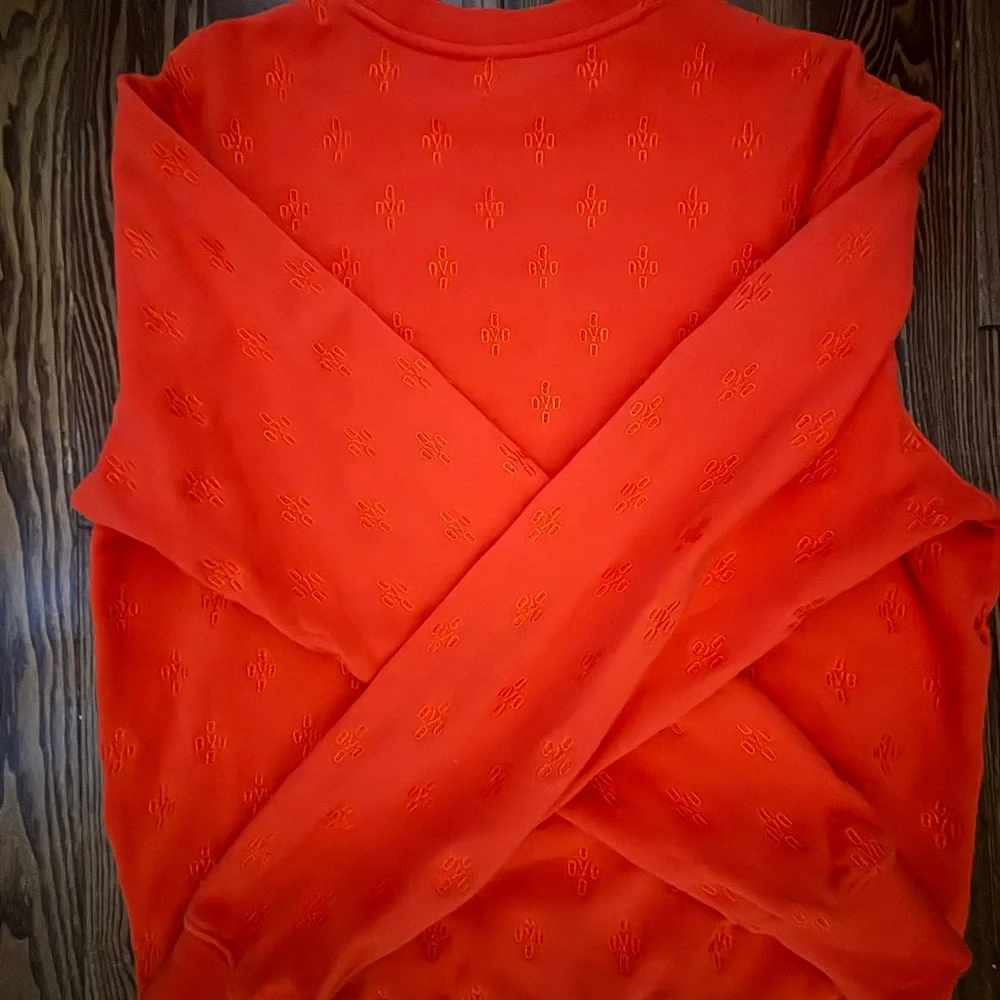 OVO Monogram Orange Sweater - Picture 3 of 4